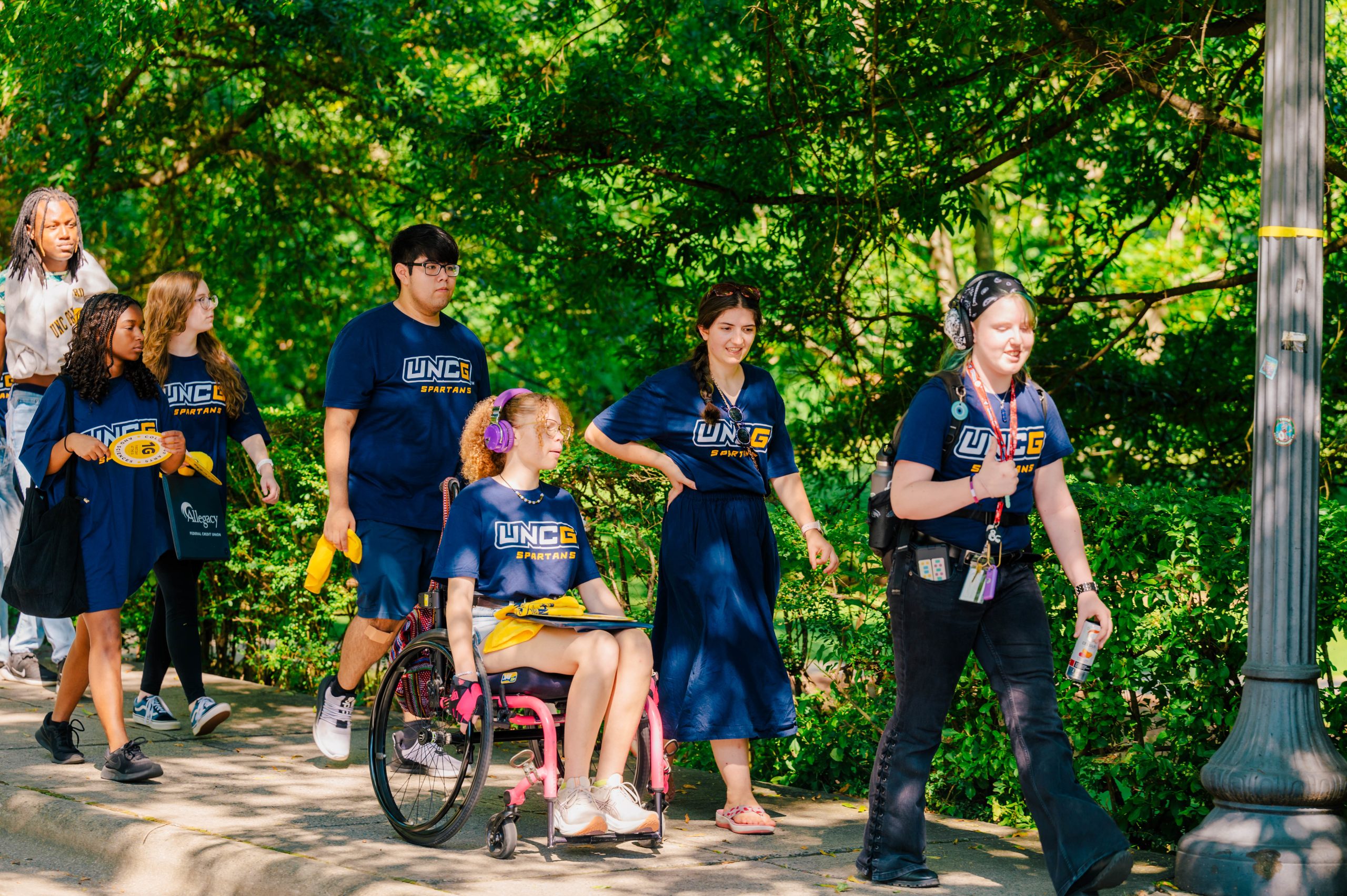 Group of new UNCG students 